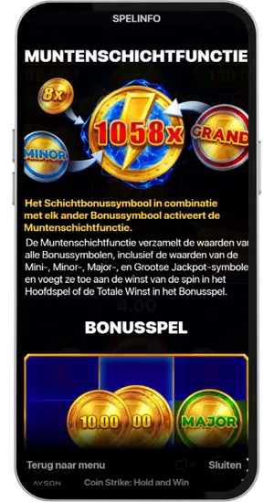 Speluitleg van muntenschicht functie en bonusspel mechanisme
