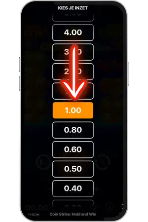 Coin Strike demo play inzet instellen voor het spelen
